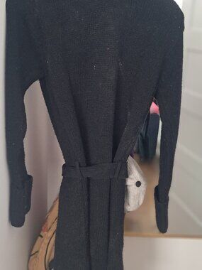 Studio London Belted Long Cardigan - Beige/Tan - Petite Small (US 2-4)